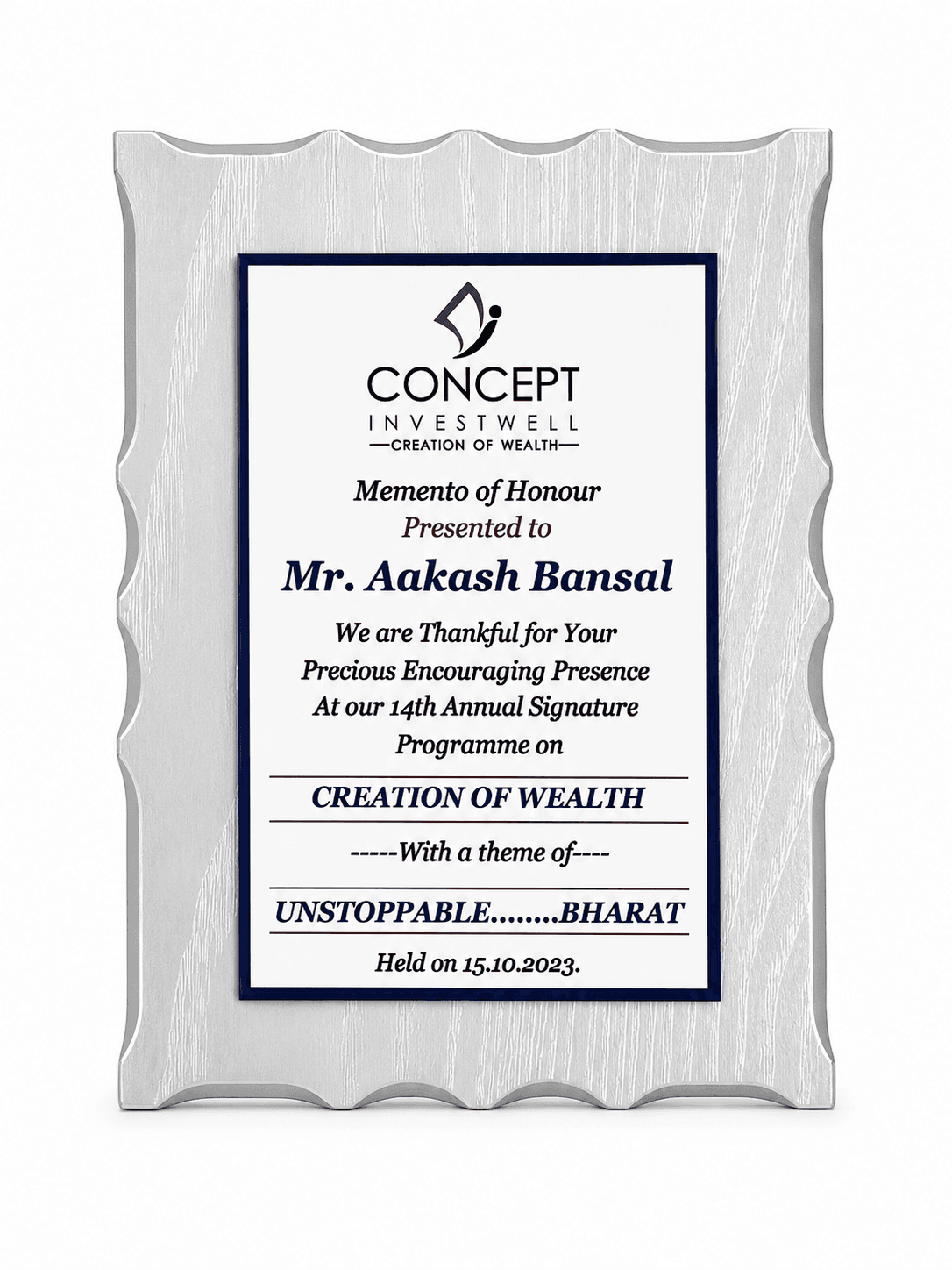 Concept Investwell Recognition MidasxPR & Events