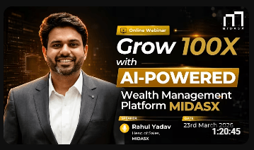 Grow 100X with AI-Powered Wealth Management Platform MIDASX for MIDASX Webinars